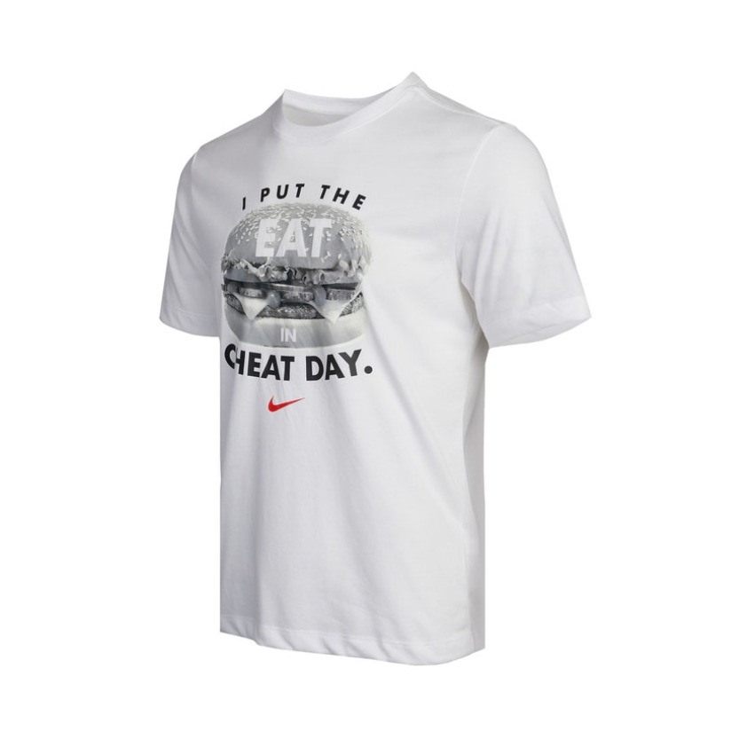 Nike DF TEE HUMOR健身训练汉堡印花圆领上衣短袖T恤 DD6921