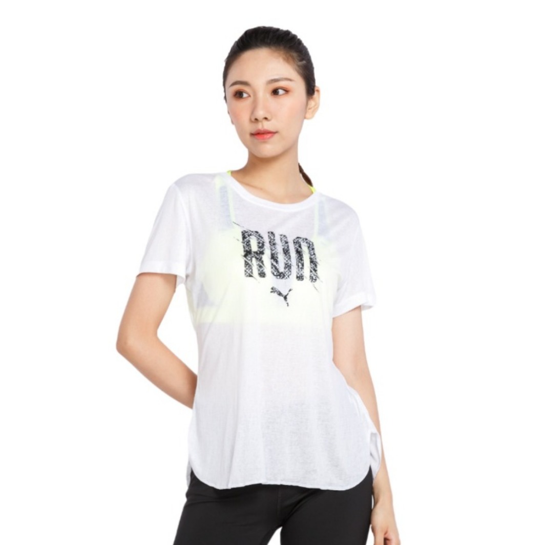 Puma 透气弹力快干短袖T恤 女装 516279
