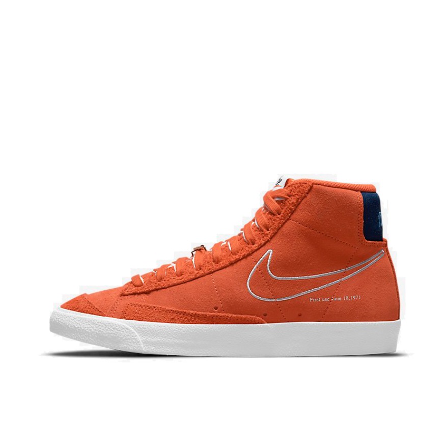 推荐商品：Nike Blazer 板鞋 经典复古防滑舒适百搭 橘黄色/白色