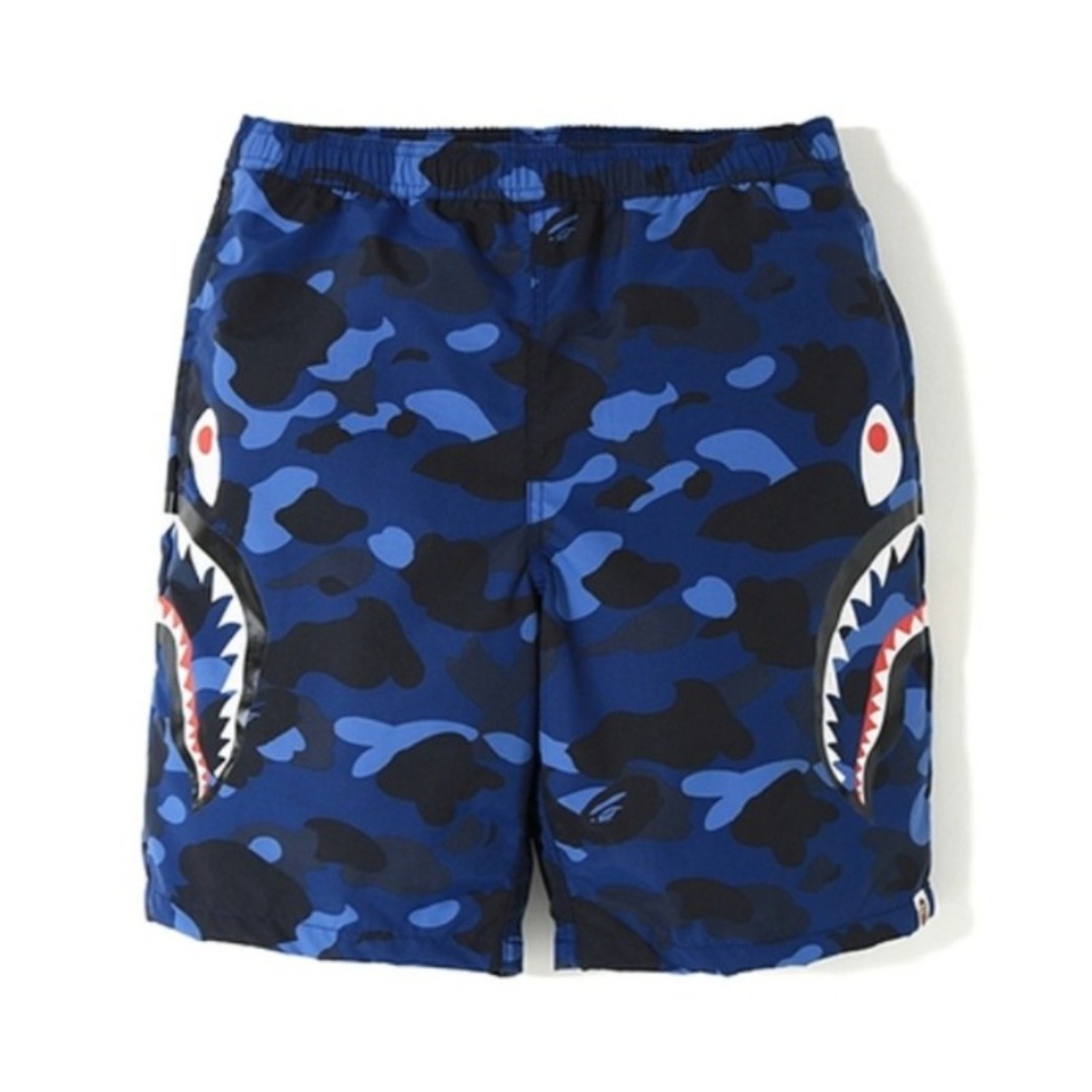 BAPE Color Camo 迷彩侧边鲨鱼沙滩短裤 男女同款