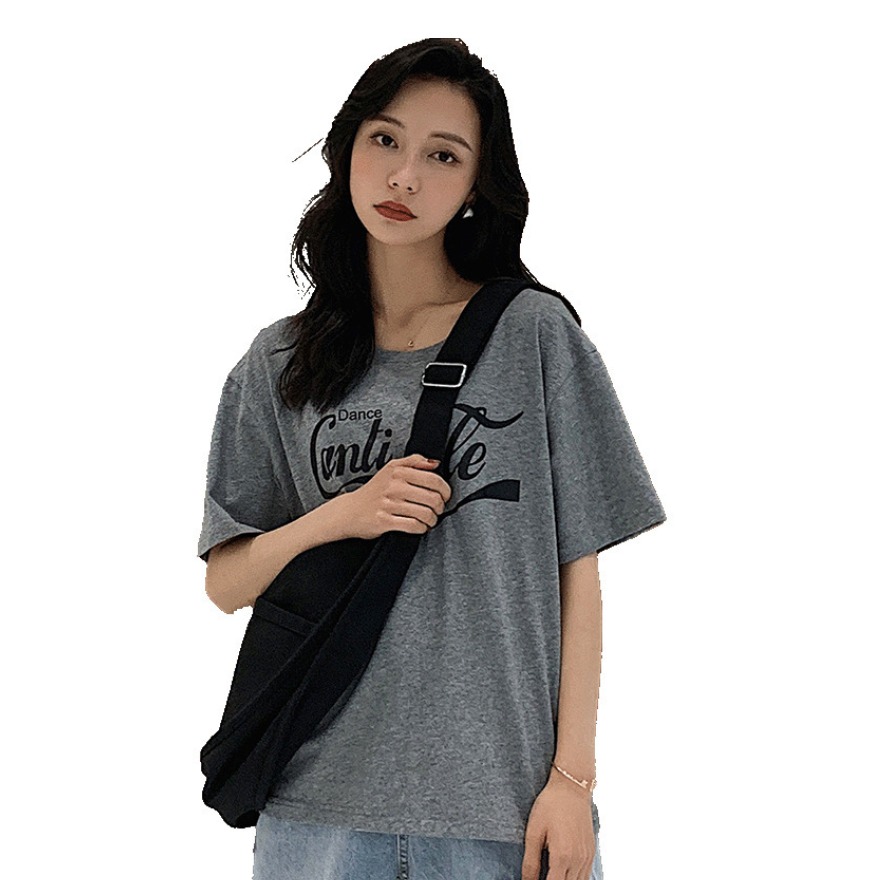 Jeanswest  休闲落肩宽松印花短袖T恤  JY01273235
