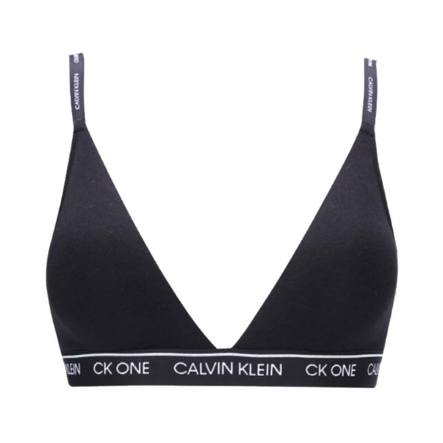 【泫雅同款】Calvin Klein 拆卸衬垫引力带软支撑可拆垫有引力带无钢圈棉质三角杯文胸 QF5730