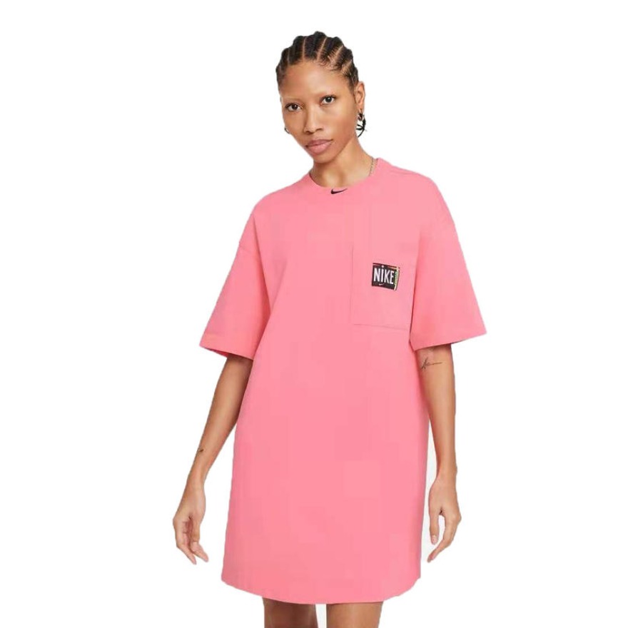 Nike/耐克 Sportswear 印花圆领短袖连衣裙 女装 CZ9863