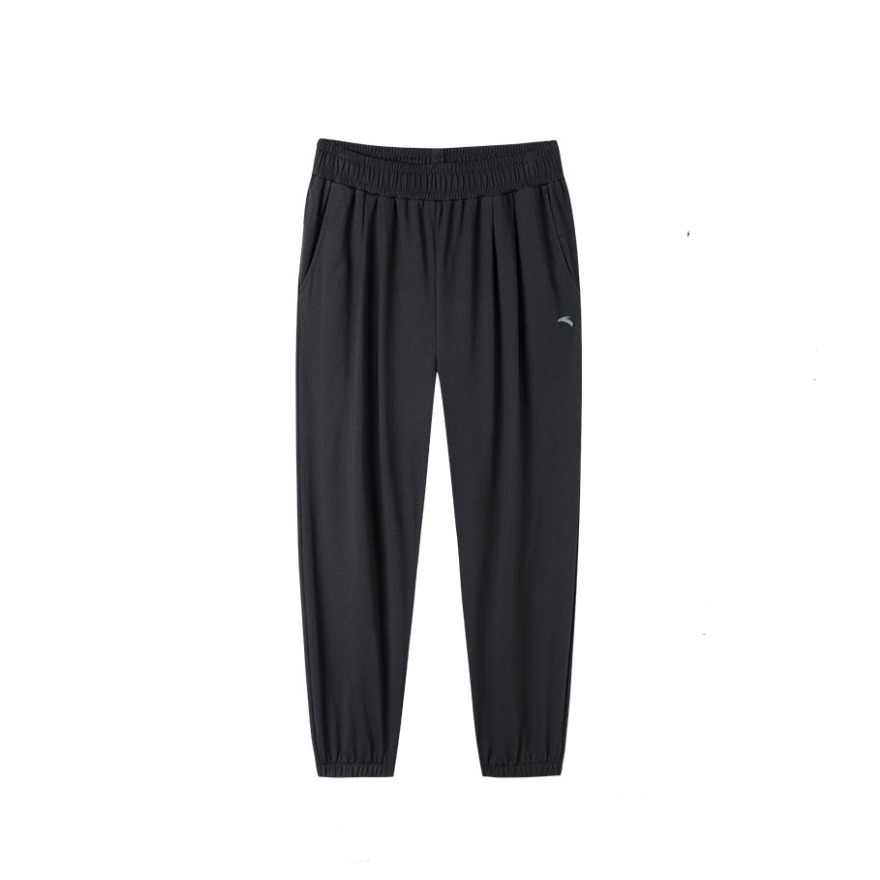 Anta 冰丝速干薄款束脚透气收口运动长裤 952128744