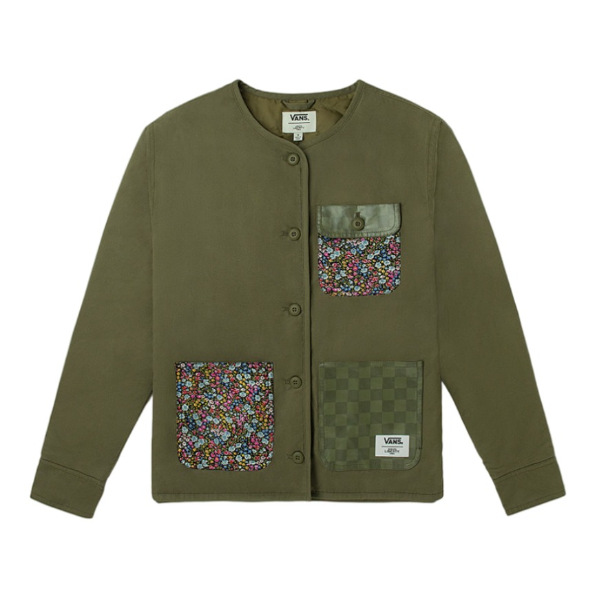 Vans x LIBERTY联名花朵印花薄棉夹克外套 女装 VN0A5FSDZEA