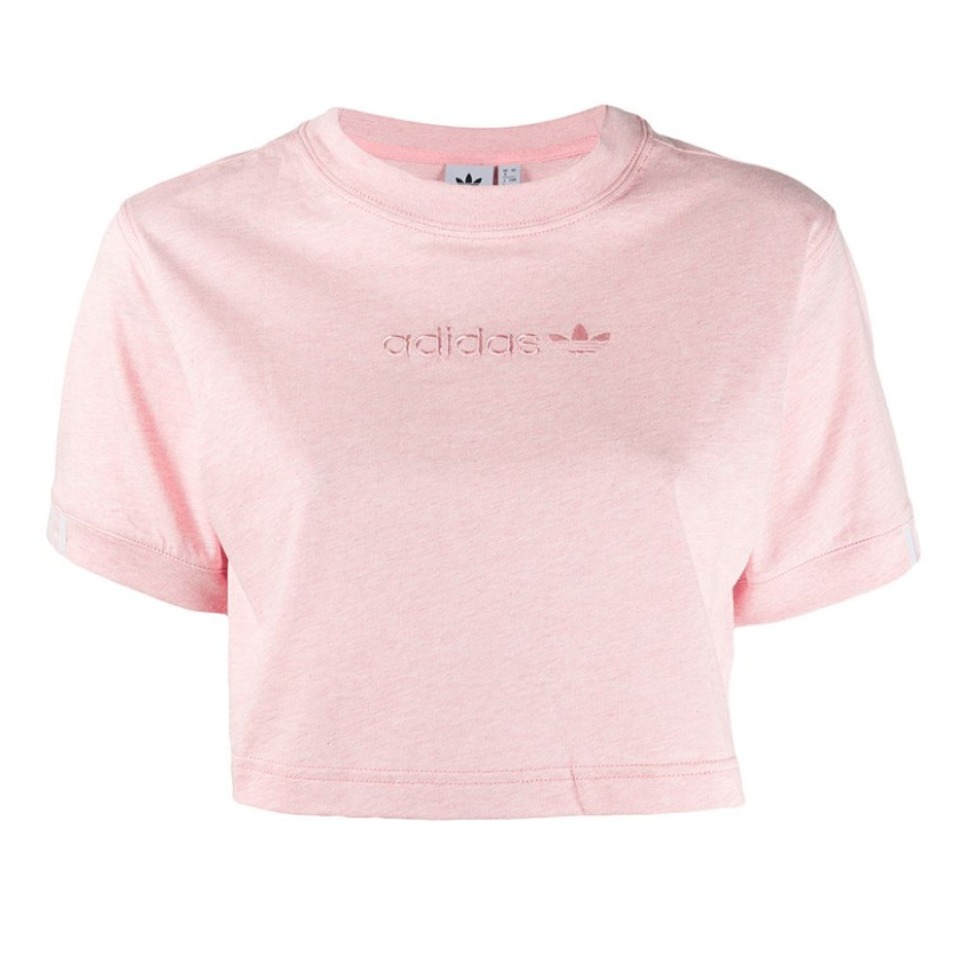 adidas Originals 运动休闲露脐短袖T恤 女装 DU2351