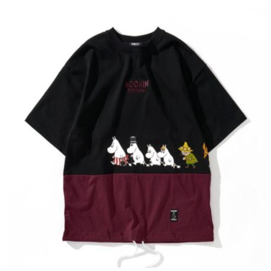 STAYREAL X Moomin 联名一起散散步印花短袖T恤 男女同款 TC21030