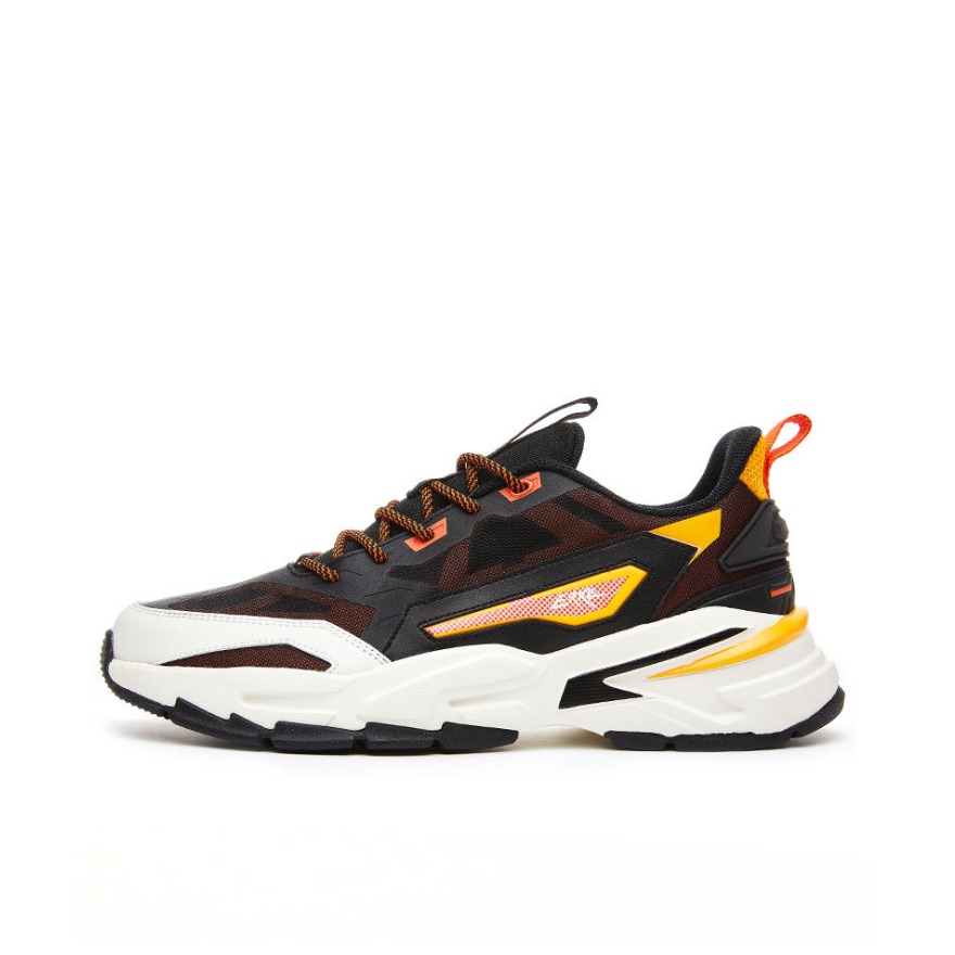 推荐商品：鸿星尔克 运动系列 休闲鞋 51121203182 黑色/橙红