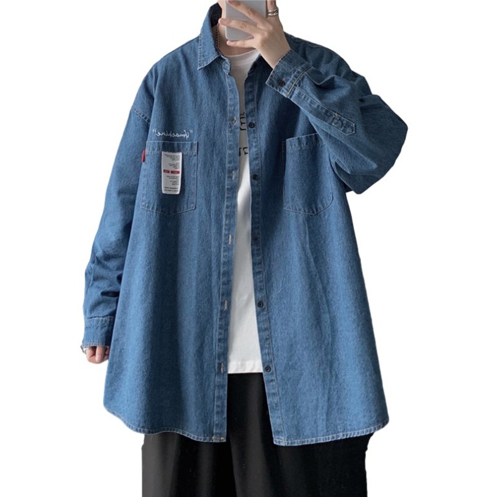 港仔文艺男 bf风牛仔衬衫 CWX-210226-5
