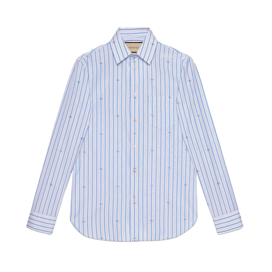 Gucci/古馳 修身棉質(zhì)條紋襯衫 659875ZAGV59018
