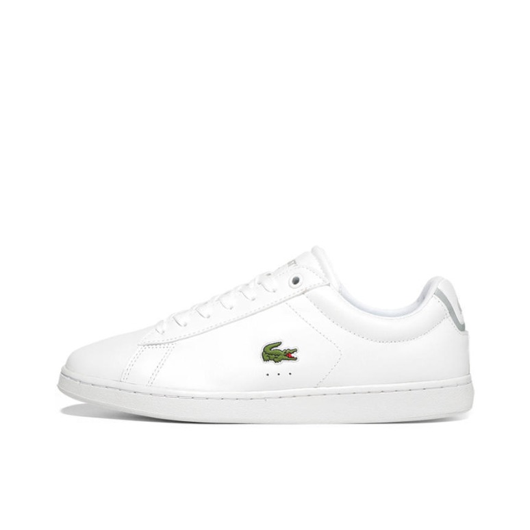 推荐商品：LACOSTE Strideur 116 1 时尚简约 潮流百搭 防滑耐磨 舒适轻便 皮革 圆头 透气 运动休闲鞋 纯白