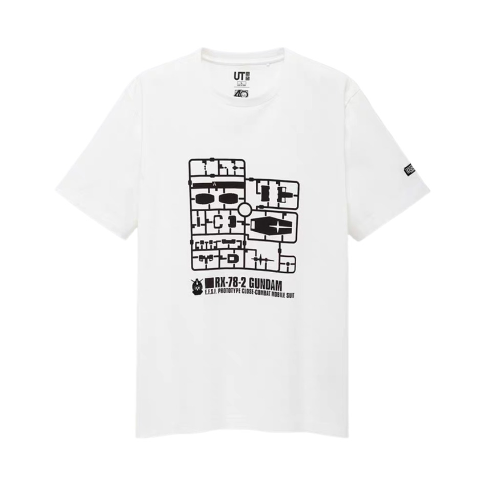 【高达模型畅销款】UNIQLO优衣库 UT 高达40周年   GUNPLA 40th 印花T恤(短袖) 男女同款 427607