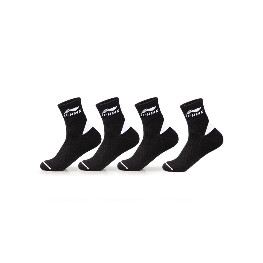 Li Ning/李宁 男士中筒篮球纯棉加厚吸汗防臭袜足球袜 AWSM313