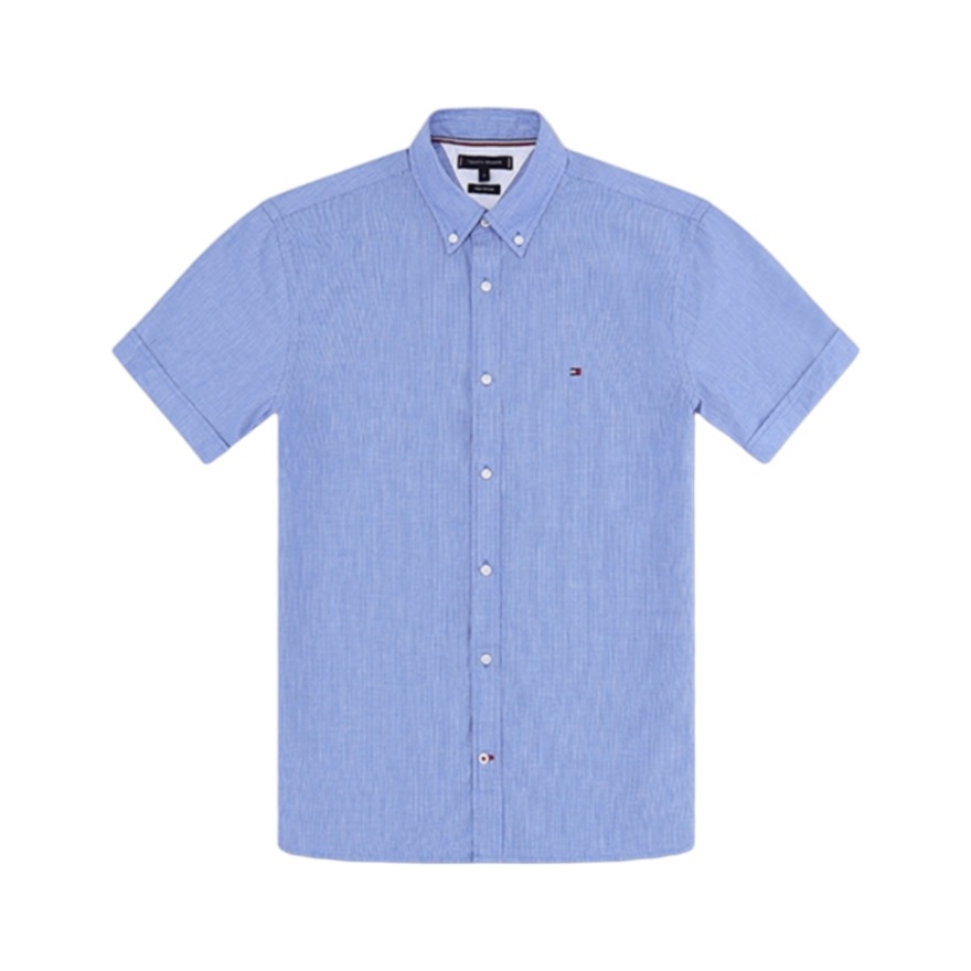 Tommy Hilfiger 休闲商务短袖衬衫 MW0MW10041