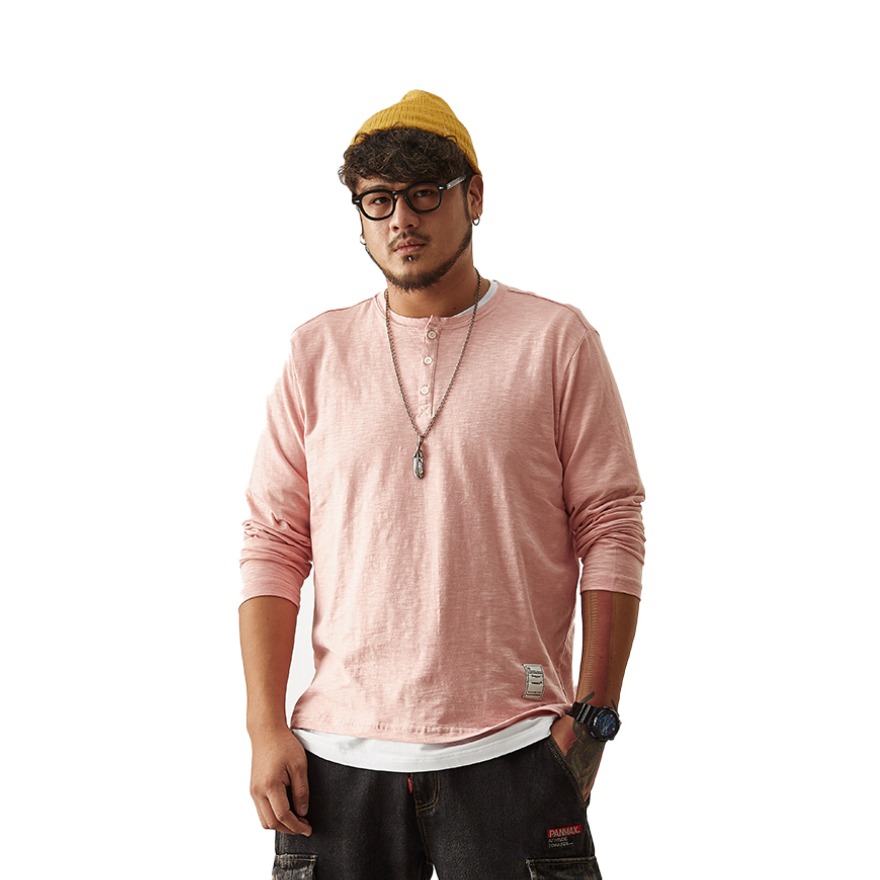 PANMAX  潮牌基本款多色胖子长袖T恤  PAGFTL0033-1