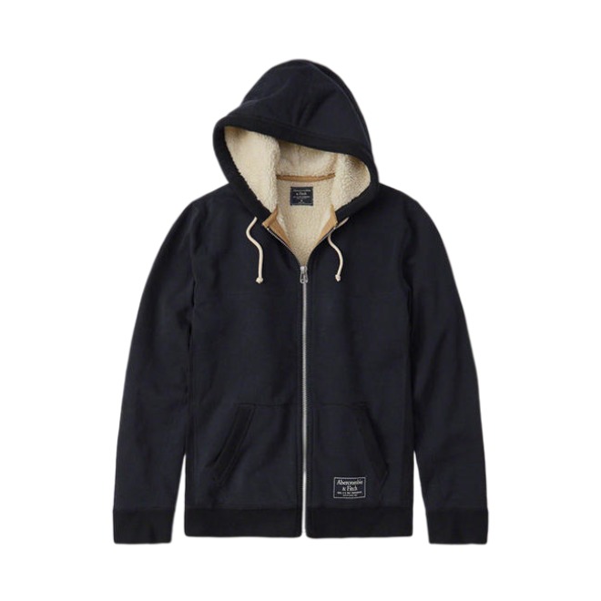 Abercrombie＆Fitch 仿羊羔绒全开襟外套 301776-1