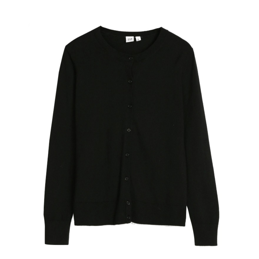 Gap 纯棉圆领纽扣针织衫 男女同款 443176