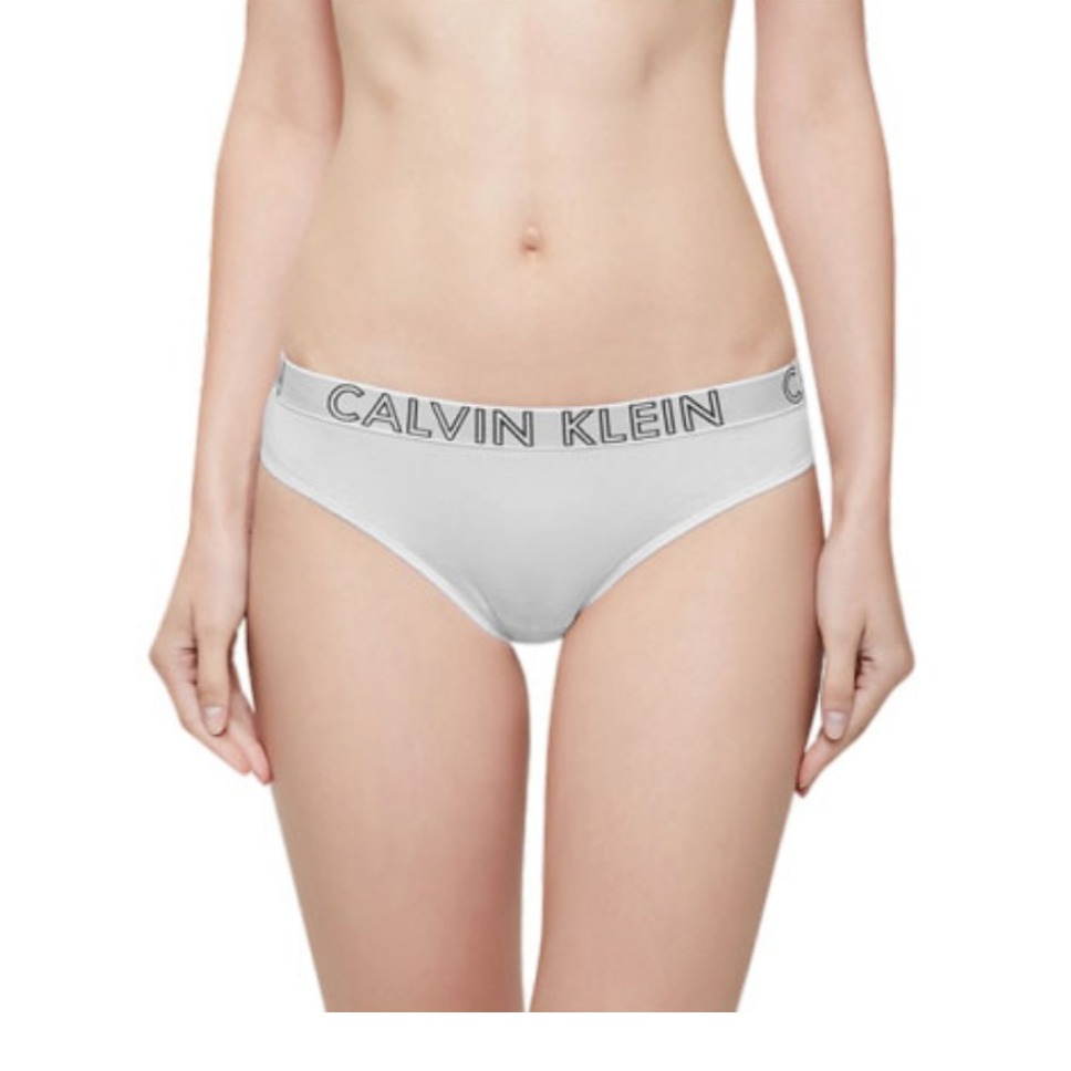 Calvin Klein Logo腰边纯色三角内裤 QD3637