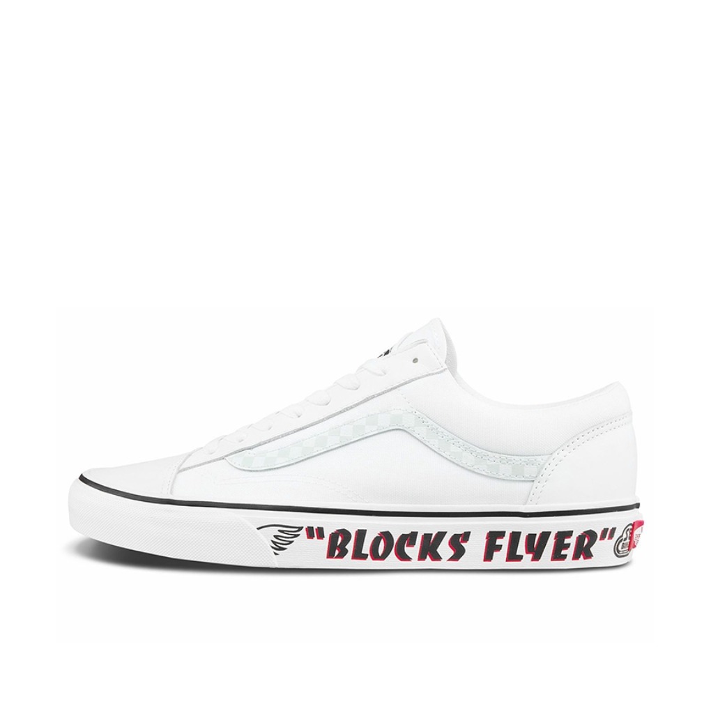 推荐商品：Vans/范斯 Style 36 滑板鞋 板鞋 舒适轻便防滑耐磨复古百搭帆布拼接防水运动 白色