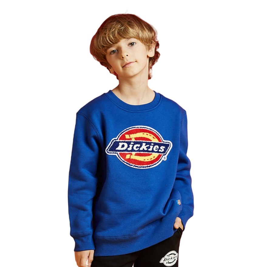 Dickies 彩标抓绒圆领加厚卫衣 童装184K30LSD30