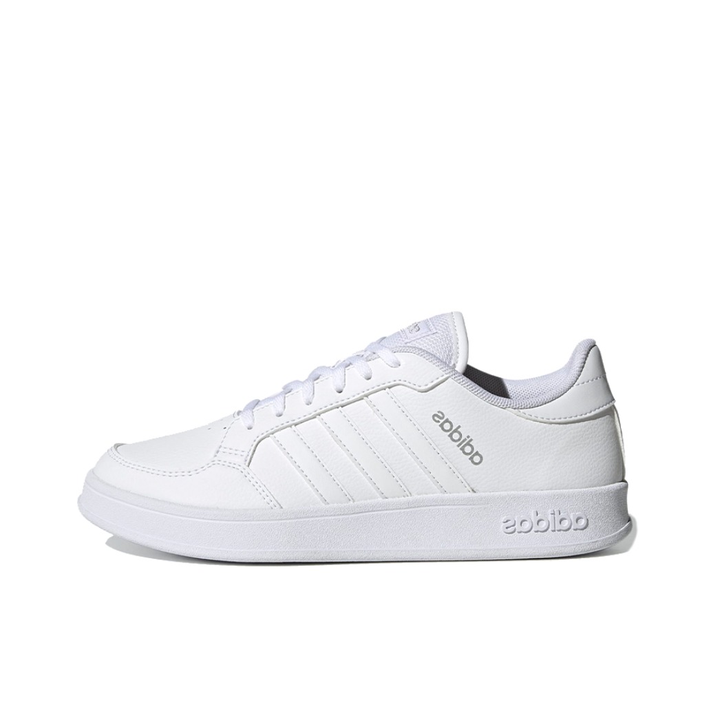 推荐商品：adidas neo Breaknet 板鞋 三条纹减震轻便防滑耐磨复古防水轻运动休闲网球文化 女款/纯白