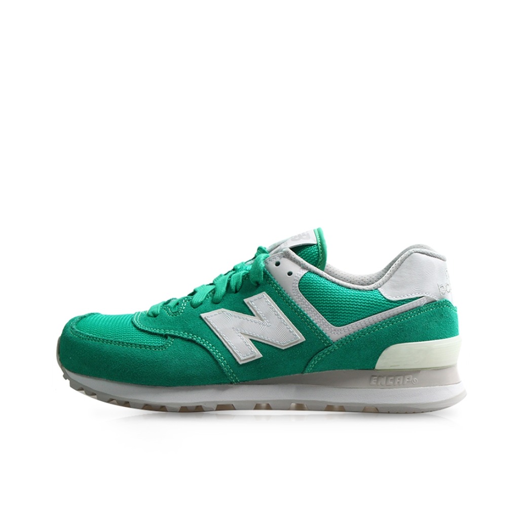 推荐商品：New Balance 574 运动休闲鞋 阿甘鞋 经典复古防滑耐磨缓震舒适透气时尚百搭轻便 浅绿白