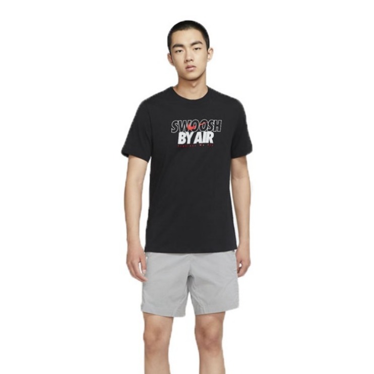 Nike 印花透气舒适运动圆领短袖T恤 DJ1422