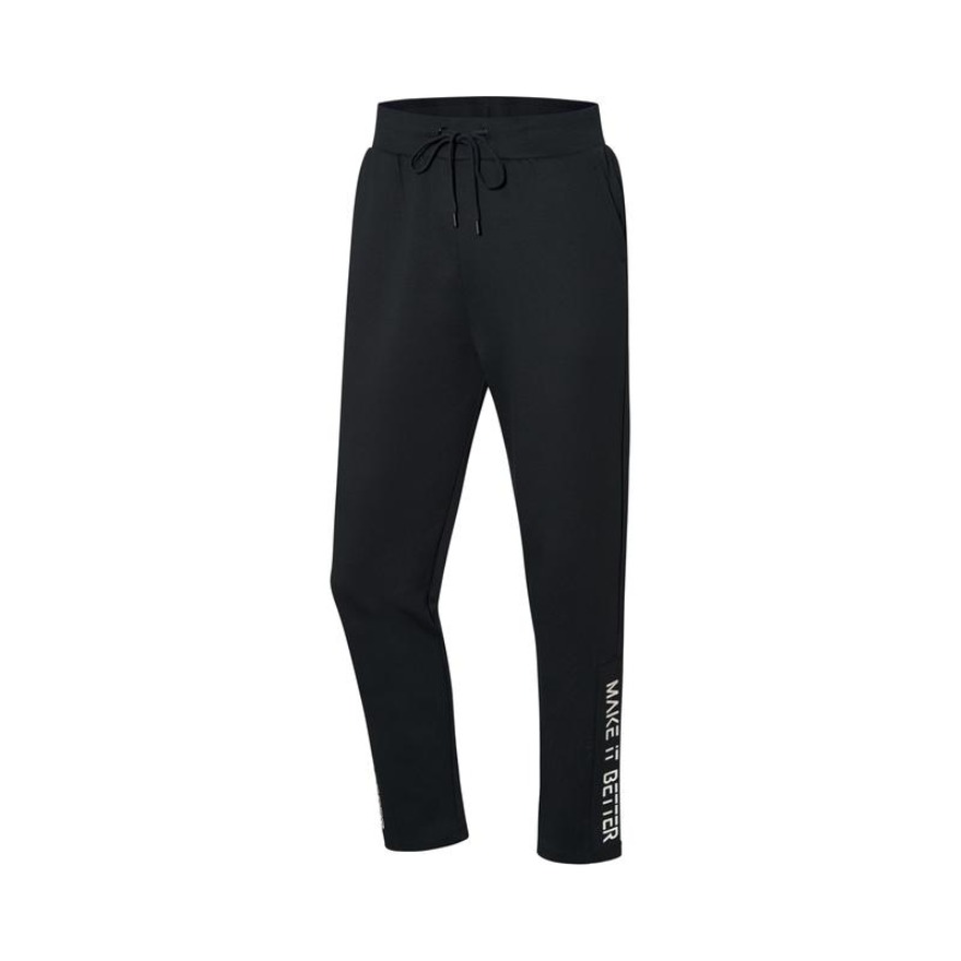 Li Ning 女子训练系列时尚宽松舒适运动长裤 AKLP476