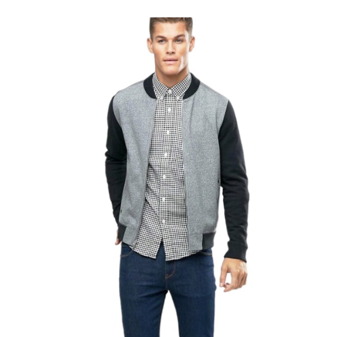 Abercrombie Fitch 开衫拉链棒球夹克 男女同款