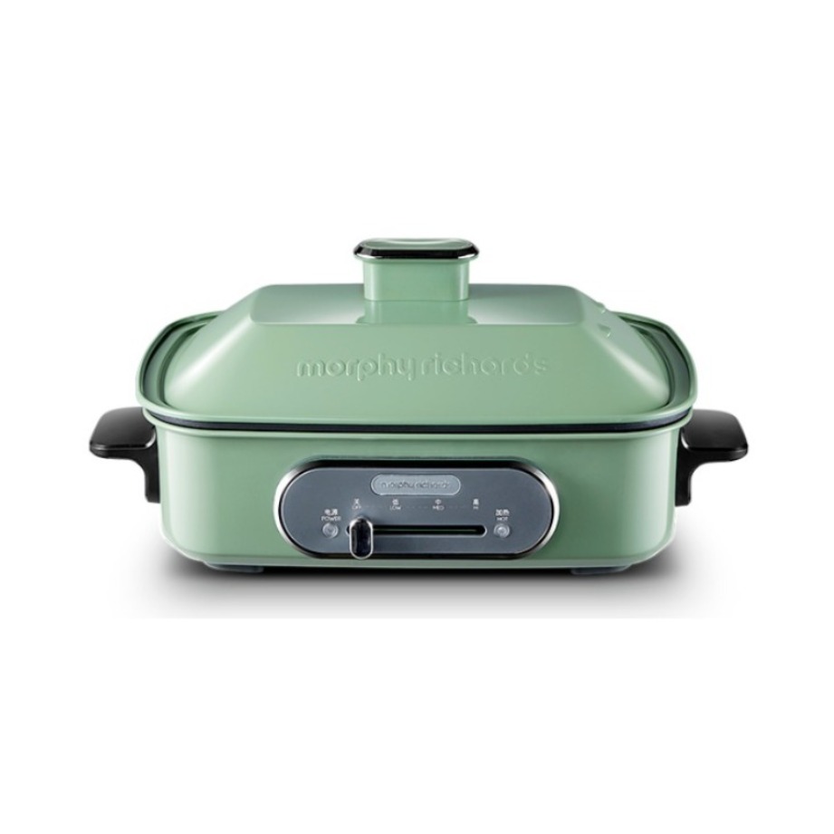 推荐商品：MORPHYRICHARDS/摩飞电器 多功能锅 4.5L 电烧烤家用 蒸煮炒煎 涮烤一体 不沾
