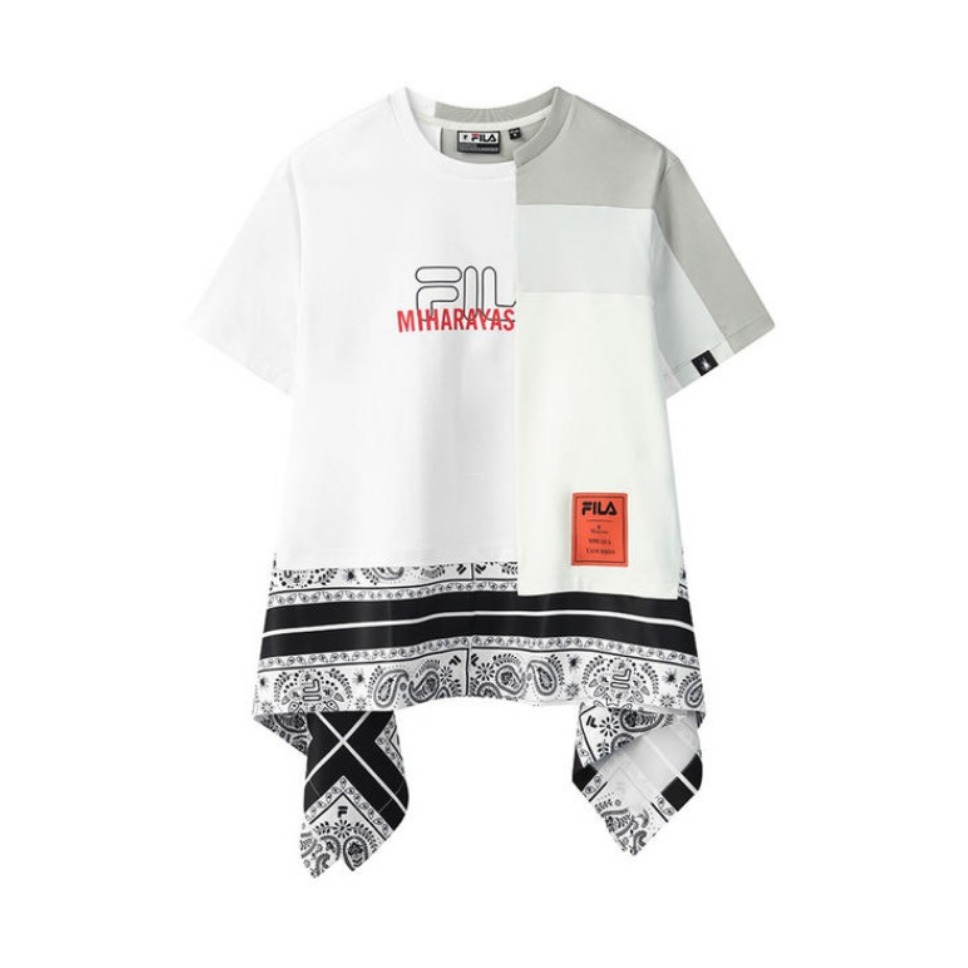 【MIHARA联名】FILA 圆领印花短袖T恤 女装 F11W123105F