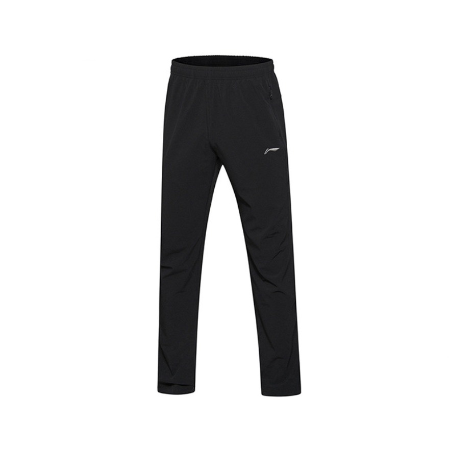 Li Ning 男子冰丝直筒宽松运动长裤 AYKR949
