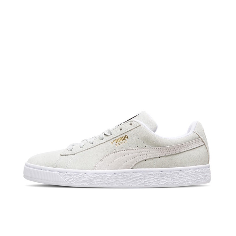推荐商品：Puma/彪马 Suede Classic 面包鞋 板鞋 舒适百搭防滑耐磨轻便透气复古低帮圆头 Blue Flower White  浅灰色