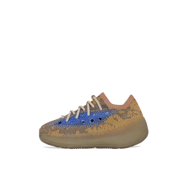 推荐商品：adidas Yeezy Boost 380 V3 耐磨透气 舒适百搭 运动鞋儿童 婴童/小麦色/蓝色
