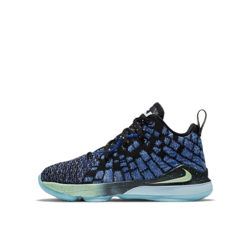 推荐商品：Nike LeBron 17 时尚潮流 轻便缓震 耐磨透气 儿童篮球鞋 小童/星座/黑色/蓝色