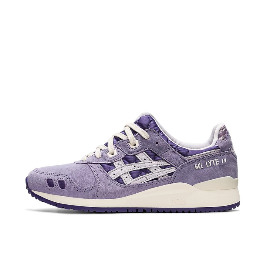 推荐商品：Asics/亚瑟士 Gel-Lyte 3 OG 减震回弹 耐磨防滑 舒适透气 合成革 缓震 复古 低帮 跑鞋 香芋紫