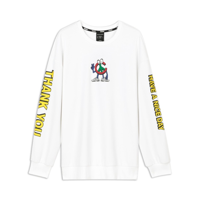 Skechers X CHINATOWN MARKET 宽松运动休闲套头卫衣 男女同款 L121U081