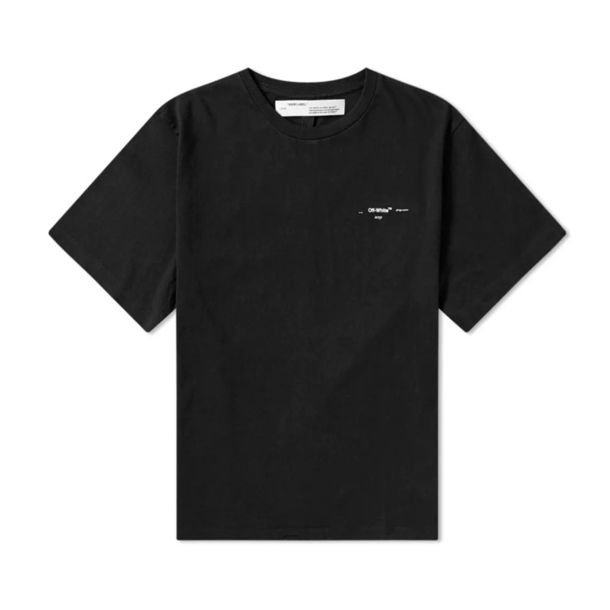 OFF-WHITE 油画箭头棉质圆领落肩袖短袖T恤 男女同款 OMAA038G20JER006