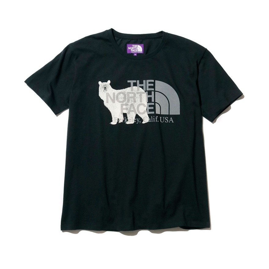 TheNorthFace 男女紫标熊熊短袖T恤 NT3129N