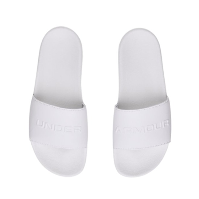 推荐商品：Under Armour/安德玛 Core Remix II 运动休闲 舒适透气 防滑 一字 沙滩 拖鞋 白色