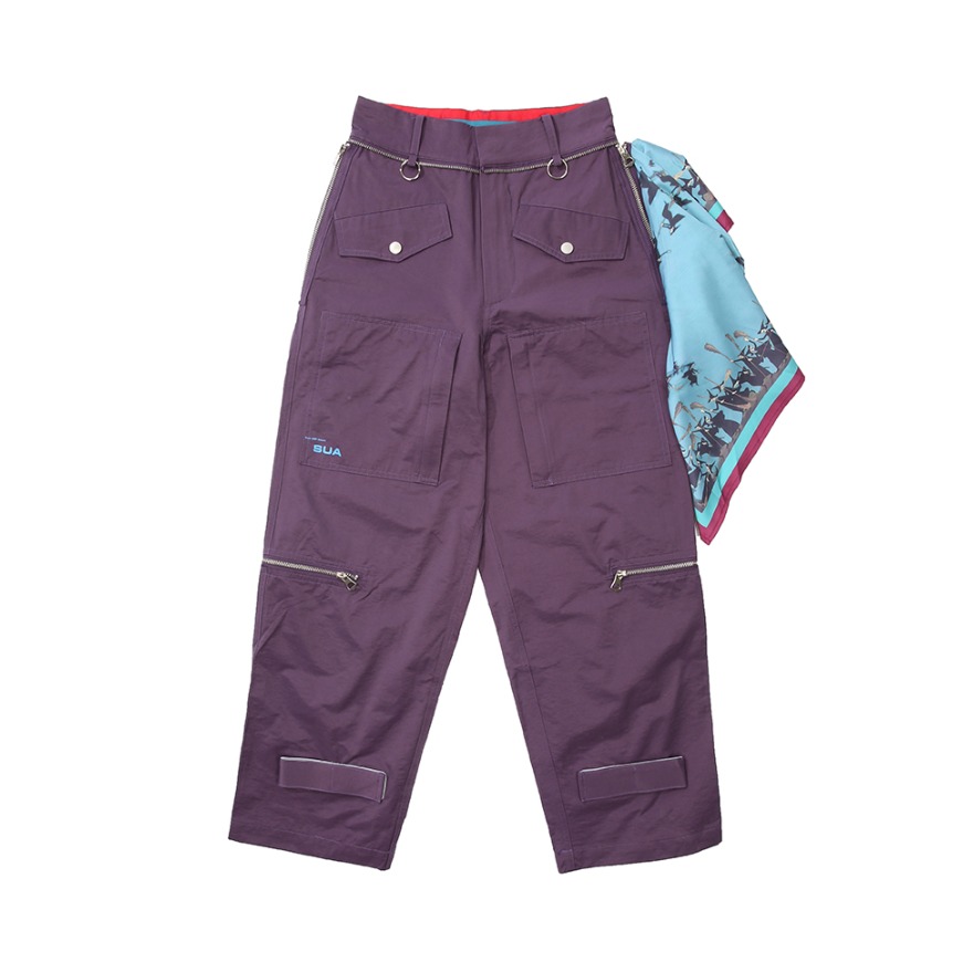 UMAMIISM 紫色可调节工装裤