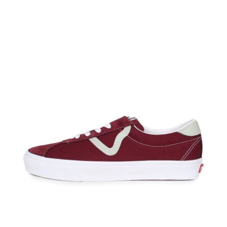 推荐商品：Vans/范斯 Epoch Sports 板鞋 翻毛皮复古简约减震防滑耐磨防水 酒红色