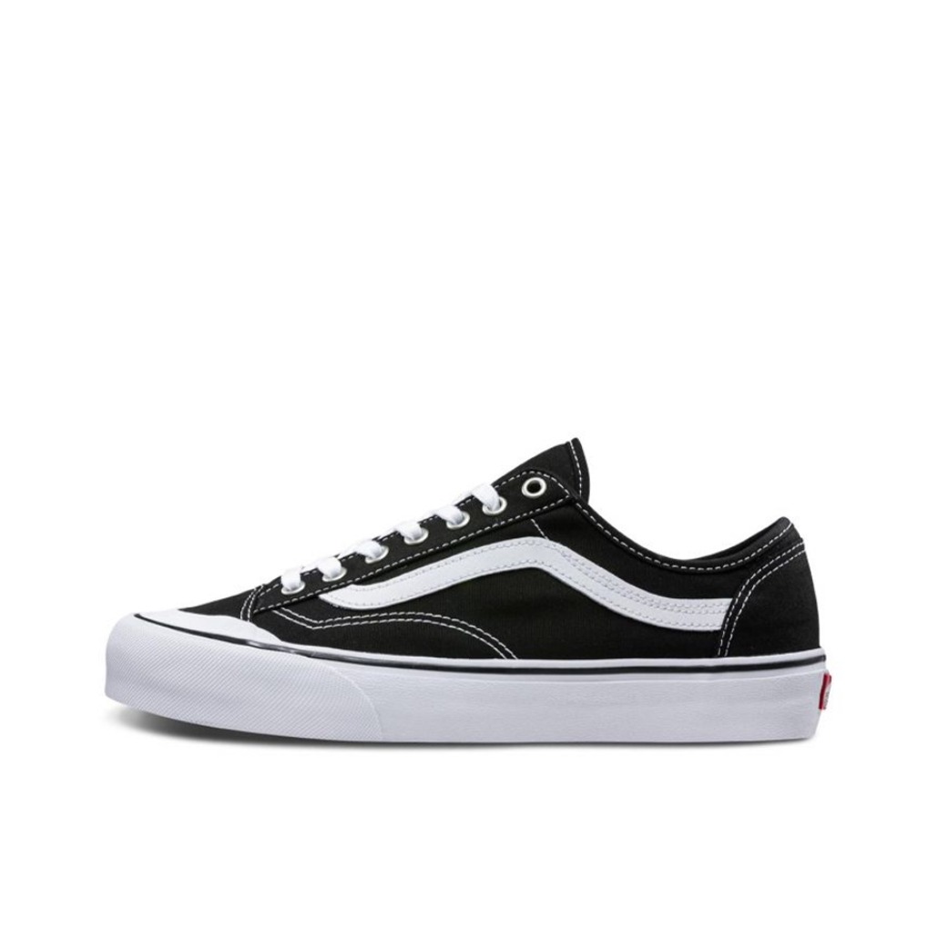推荐商品：Vans/范斯 Style 36 滑板鞋 板鞋 舒适轻便防滑耐磨复古百搭帆布拼接防水运动 36 Decon SF Black SF/丹宁牛仔