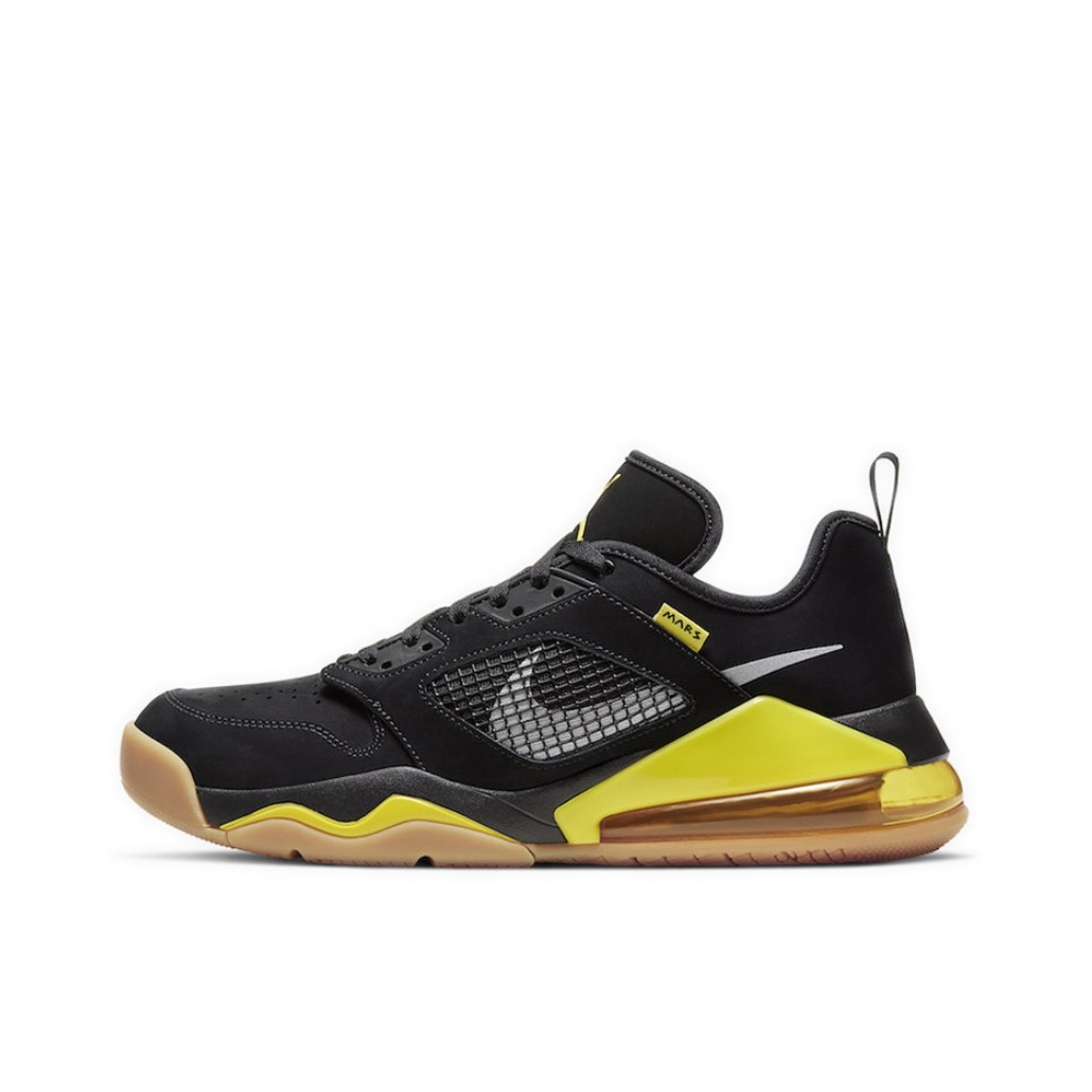 推荐商品：Air Jordan Mars 270 运动休闲鞋 复古时尚舒适减震防滑耐磨实战气垫网布织物 Thunder 黑黄/生胶