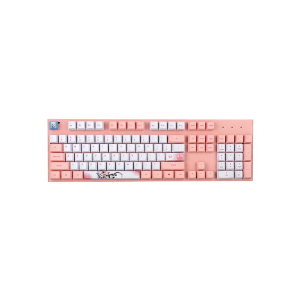 NINGMEI/宁美 GK91 PINK红轴青轴茶轴樱桃轴全键无冲104键 机械键盘 