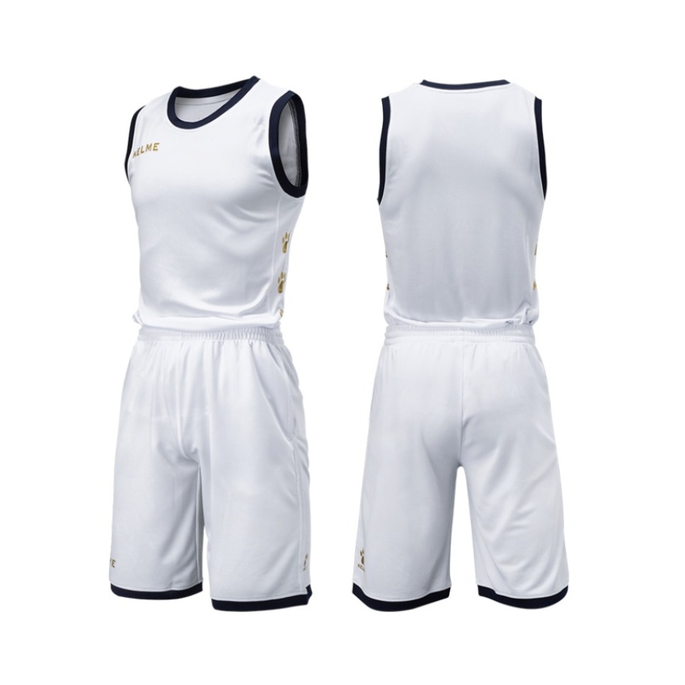 kelme 比赛训练透气运动定制无袖篮球服 3881021