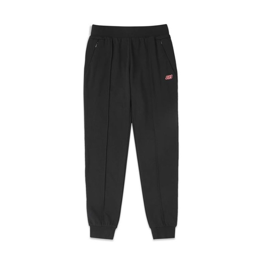 Skechers 女子新品针织螺纹收口简约休闲运动长裤 L419W033