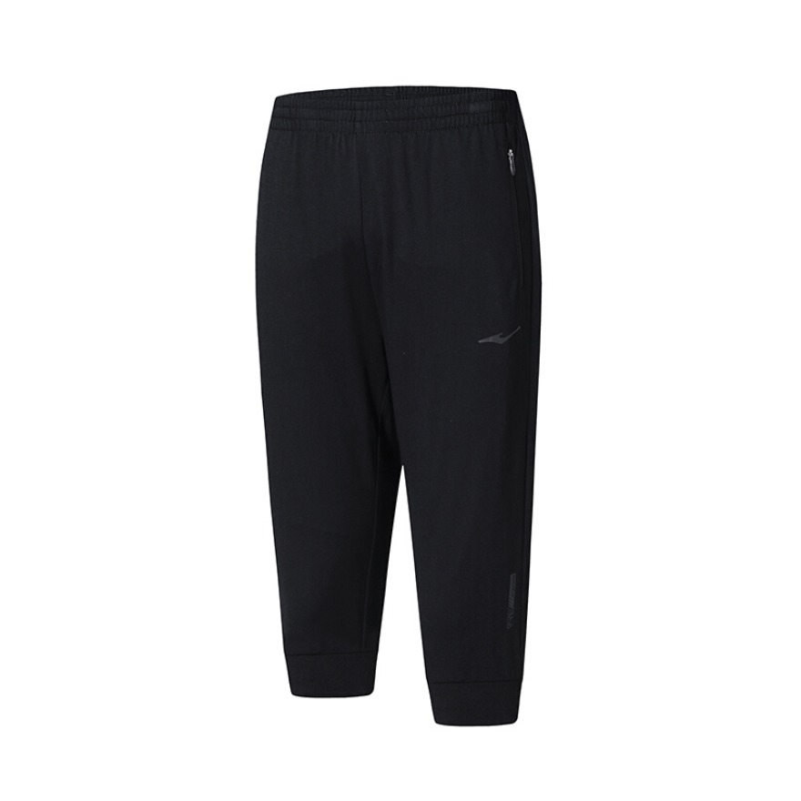 鸿星尔克 男士纯棉针织七分运动短裤 11218258404