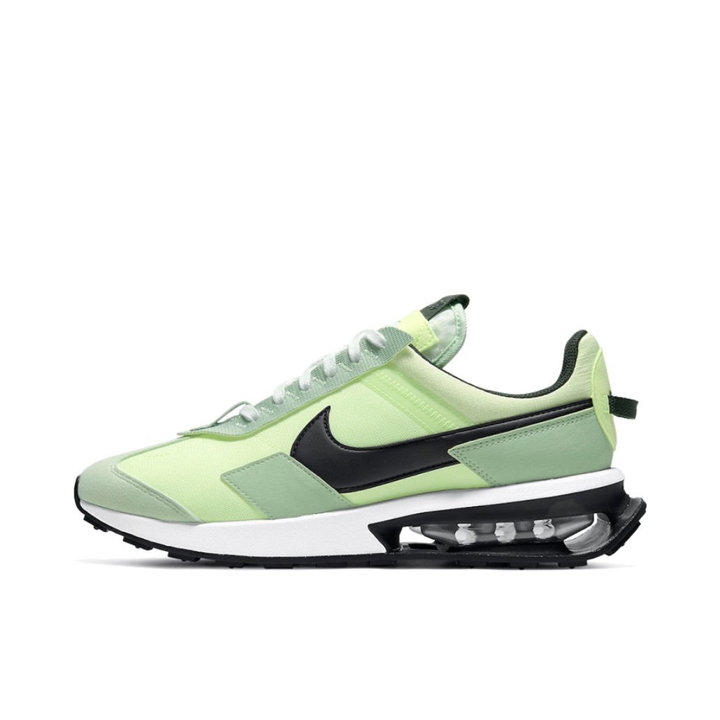 推荐商品：Nike Air Max Pre-Day 跑鞋 时尚复古气垫缓震轻便拼接织物尼龙支撑合成革抓地 灰色/绿色/黑色