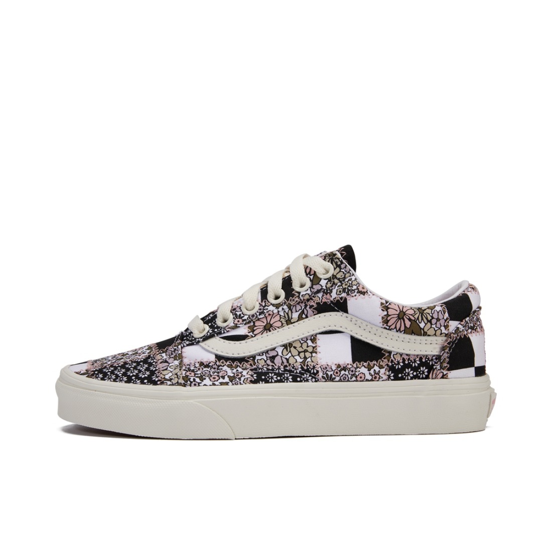 推荐商品：Vans/范斯 Old Skool 滑板鞋 板鞋 轻便防滑复古舒适经典 花卉/黑白棋盘格